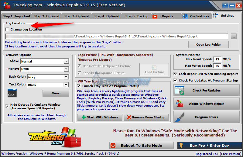 Windows Repair et Farbar Service Scanner (FSS) Windowsrepair10