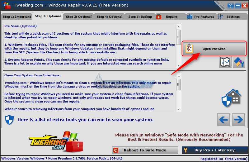 Windows Repair et Farbar Service Scanner (FSS) Windowsrepair2