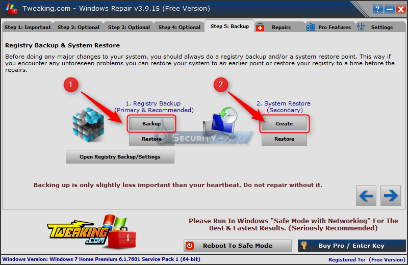 Windows Repair et Farbar Service Scanner (FSS) Windowsrepair5