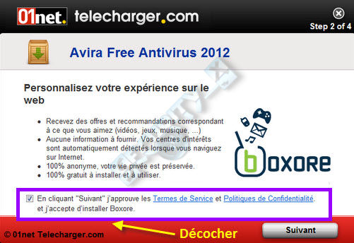TÉLÉCHARGER ANTIVIRUS AVIRA 2012 GRATUIT SUR 01NET